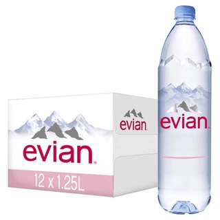 Evian Natural Mineral Water 1.25L x 12