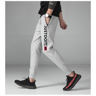 Cotton jogging pants/ jogger pants unisex/casual pants with zippers