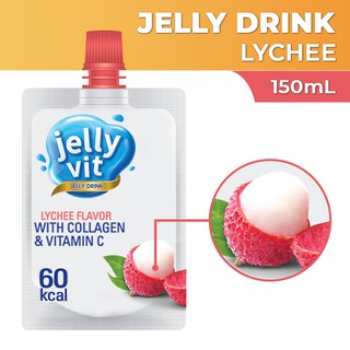 Jelly Vit Jelly Drink Lychee Flavor with L-Collagen and Vitamin C 150mL