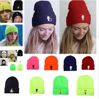 FAPH Billie Eilish Beanies Casual Warm Embroidery Knitted Winter Hat Hop Skullies Cap joie