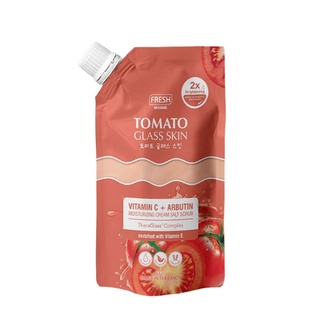 FRESH Skinlab Tomato Vitamin C + Arbutin Moisturizing Cream Salt Scrub 300G