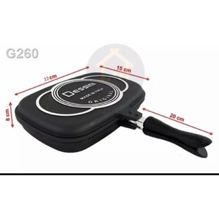 ✠∈◐DESSINI Italy double sided grill pan 36cm