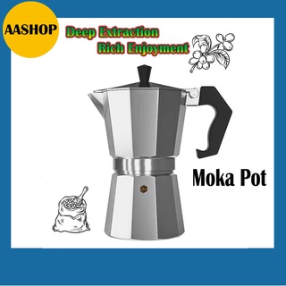 Moka pot coffee maker Coffee pot Espresso mocha pot Cafeteria Coffee Pot Maker Italian top AASHOP.P