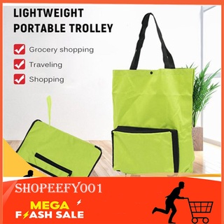 Portable Trolley Bags Shopping Cart Bag With Wheels