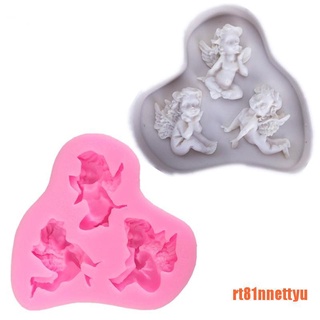 【NNET】1 piece with 3 types of little angel DIY silicone cupid cake chocolate