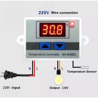 ✴✒✙220V 10A LED Temperature Thermostat Controller Switch Probe