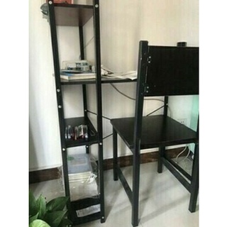 Office Table with side Rack mdf and metal 90-100cm study executive organizer stand (6)