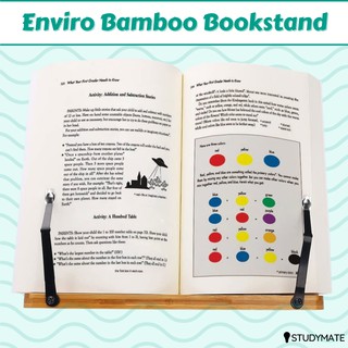 Enviro Bamboo Book Stand with Page Holder (1)