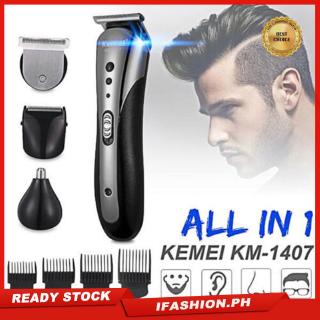 ♥if♥ KEMEI All in1 Rechargeable Hair Clipper for Men Waterproof Wireless Electric Shaver Beard Nose Ear Shaver Hair Trimmer