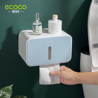 ecoco Toilet Roll Holder, Toilet Paper Box Waterproof, Tissue Box Wall Mounted, Paper Roll Holder (6)