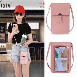 New Summer Women Outdoor pocket wallet Crossbody Bag Heart Shaped Decorative Mobile Phone Screen Touch Daily