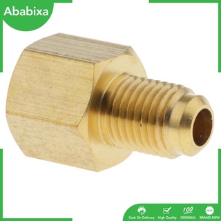 Brass Support Air Conditioner Adapter Valve 1/4 Inch SAE To 1/2 Inch ACME