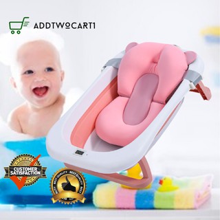 2PCS/SET Baby Bathtub Foldable Pink&Blue Bathtub & Bathmat For Kids, Gica high quality folding bath