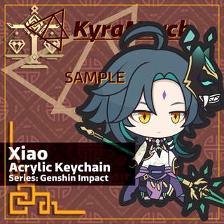 Xiao Genshin Impact Acrylic Keychain 6cm for Collection