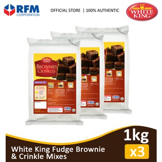 White King Brownie & Crinkle Mixes 1kg - Set of 3s (1)
