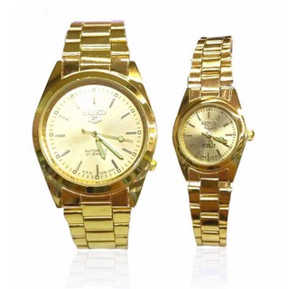 MAii couple / single two tone Gold strap metal Jewelry Stainless watch Relo sk0