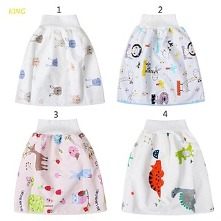 KING Baby Waterproof Diaper Skirt Pants 2 in 1 Comfy Children Diaper Shorts Baby Absorbent Shorts Unisex