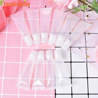 ✿Hot sell✿ 10Pcs 5Ml Refillable Empty Cosmetic Tube Lip Gloss Balm Clear Cosmetic Container