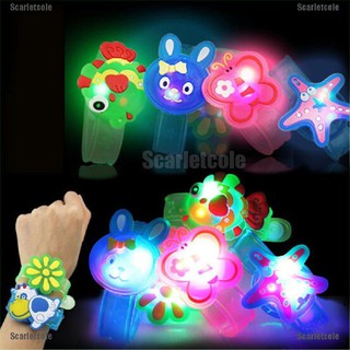 Scarletcole Flashlight LED Wrist Watch Bracelet Toy Cute Cartoon Halloween Xmas Kids Gift (1)
