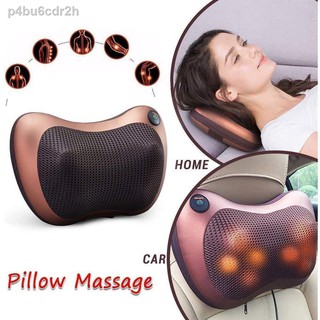 ✲ஐLS Vibrating Mini Massager With Deep Kneading Car and Home Dual-use Massage Pillow for Heat