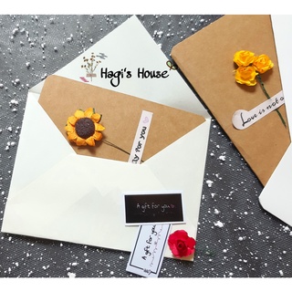 Birthday greeting cards, handmade kraft paper cards, black tulip cards (1)