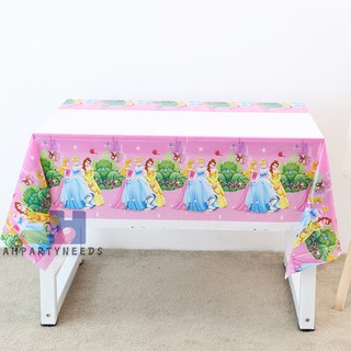 princess table cover tablecloth for long table 6people for birthday decoration alehuangpartyneeds
