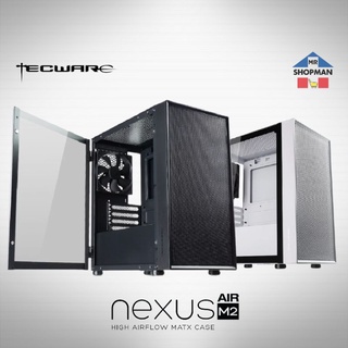 Tecware Nexus Air M2 Black White Mesh MATX Desktop Computer PC Case