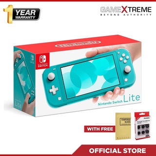 Buy to earn Nintendo Switch Lite - Turquoise Blue with Free Tempered Glass & Thumbgrip