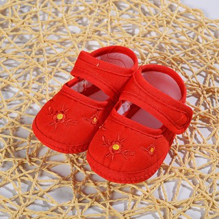 ✨Pentagon✨Baby Toddler Shoes Girl's Infant Floral Canvas Sneaker Crib Shoes