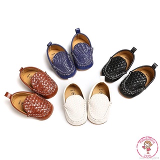 【Stock】 【COD】 Moccasin Kids Baby Corp Boy Girl Leather Shoes for Binyag Formal 0-18M