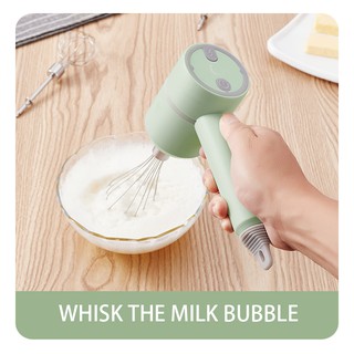 Electric Hand Mixer Wireless Stainless Steel Egg Beater Electric Whisk Mixer Handheld Whisk Mixer