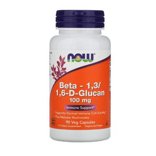 Now Foods, Beta-1,3/1,6-D-Glucan, 100 mg, 90 Veg Capsules