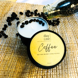 DAY • ONE SCENTED CANDLES | SOY WAX BLEND | Vanilla, Coffee