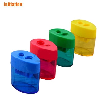 initiation> Double Hole Pencil Sharpener Multi-Function Mechanical Pencil Sharpener Office