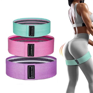 Fabric Yoga Resistance Bands Hip Circle Exercise Cotton Bands Fitness Rubber Bands Elastic Workout Glute Loop