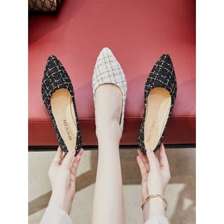 Lazy Flat Shoes Pointed Small Fragrant Thin Lady
