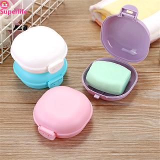 *Superlife*New Bathroom Dish Plate Case Home Shower Travel Hiking Holder Container Soap Box (1)