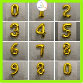 16inch Gold Number Balloons Birthday Party Foil Balloons