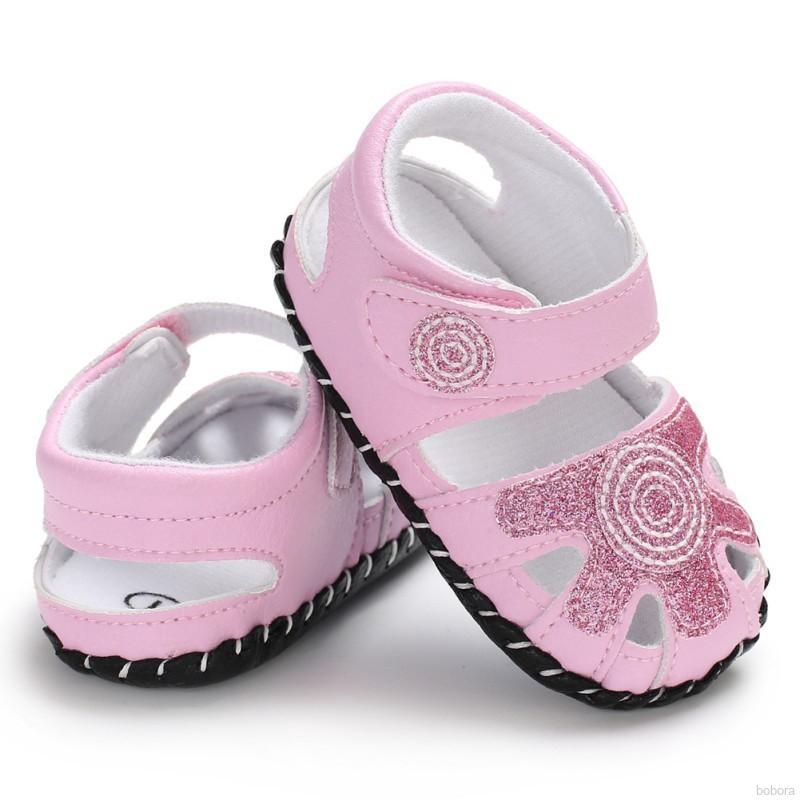 BOBORA Summer Infant Baby Girl Shoes Toddlers Baby Cut Embroidered Non-Slip Soft shoes (2)
