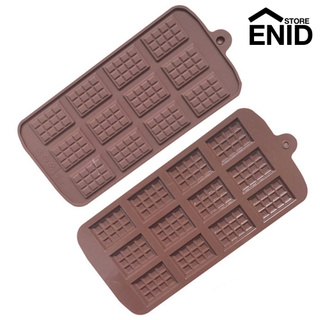 Es 12 Grid Square Chocolate Silicone Bar Block Ice Cake Candy Sugar Baking Mold