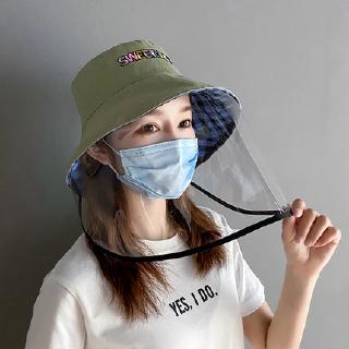 Protective Hat Face Shield Aldult Bucket Hat Unisex