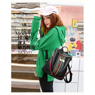 Hot sale Pu Leather Backpack travel all location use full for women lady