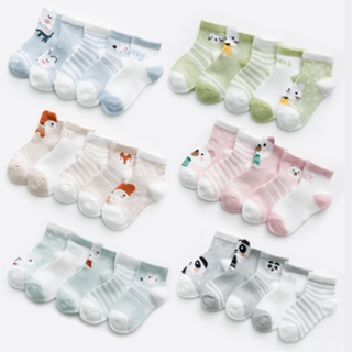5Pairs/lot Infant Baby Socks Baby Socks for Girls Cotton Mesh Cute Newborn Boy Toddler Socks 0-2