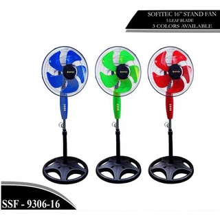 （Spot Goods）Electric Fan Stand Fan 16 Inches Super Strong Wind!! Stand Fan 3 Speeds Sofitec SSF-930