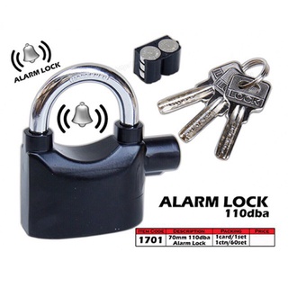 【Ready Stock】☑✉♧Alarm Lock Motor Lock siren alarm padlock for door/motor/bicycle lock Anti-Theft Loc