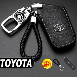 【All series have】Toyota key cover new car logo keychain car keychain creative alloy metal key ring keychain