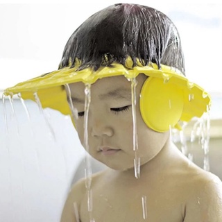 Safe Shampoo Shower Bathing Bath Protect Soft Cap Hat For Baby Wash Hair Shield Bebes Children Bathing Shower Cap Hat Kids (1)