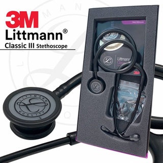 3M Littmann Classic III Stethoscope BLACK EDITION (MADE IN USA) Littman case available (2)
