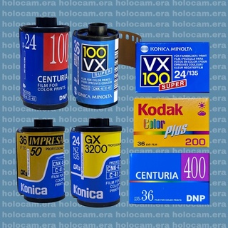 [h.] EXPIRED FILMS 2009 - Kodak Colorplus, Konica Minolta, Centuria 35mm 135 Film Rolls