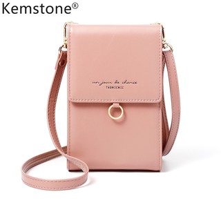 Kemstone Leather Wallet MultiColor Card Coin Purse Phone Shoulder Bag for Women